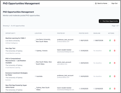 PhD Finder - Feature Screen 11